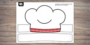 BBQ Chef's Hat Template
