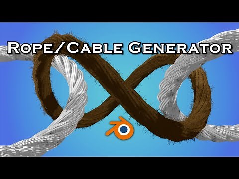 Rope / Cable Generator Using Geometry Nodes - Blender Tutorial