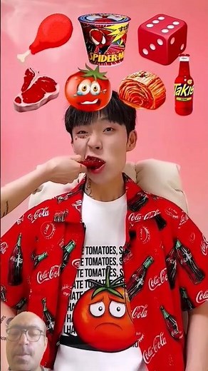 Random Red Color Food MUKBANG🍖🥩#shorts #viral