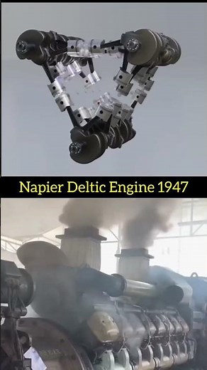 Napier Deltic Engine REVOLUTIONIZED 1947:#3ddesign #cad #machine #ajdesignhub #engine #solidworks