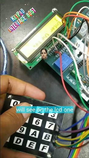 8051 microcontroller keypad Interface #learn #electronics #techeducation