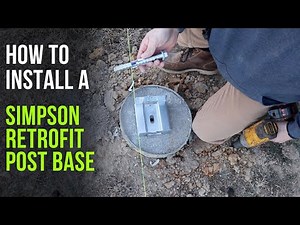 How to Install a Simpson Retrofit Post Base