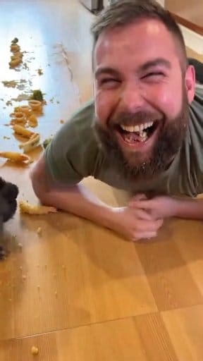 The moment she said “GO”… tempura turned into GOLDEN SNOW 😭🐶 Crispy batter exploding, shrimp tails crunching, flakes everywhere—and one Cane Corso bulldozing the whole line. I grabbed crumbs… he erased all twelve 😂🍤✨ Sound ON 🔊 #FunnyReels #DogVsHuman #CaneCorso #ViralReels #FoodChallenge #Tempura #CrunchyChaos #JapaneseFood #PetComedy #KitchenChaos #FunnyDogs #ReelsFB #LaughOutLoud | Nibash Das