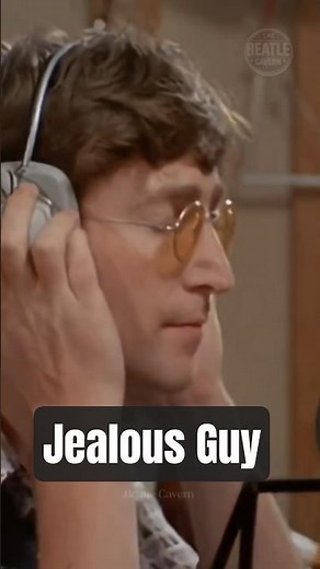 John Lennon recording "Jealous Guy"