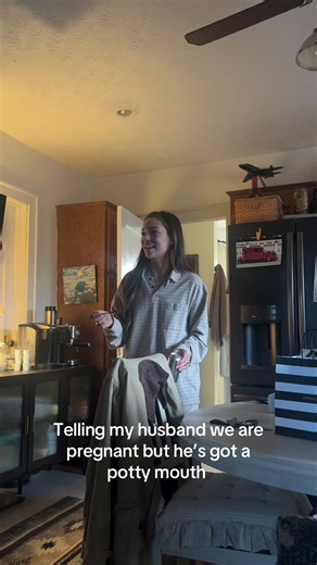 This was too funny editing the bleeps 😂😂 | telling my husband i’m pregnant