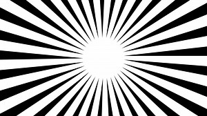 Download Black and white simple sunburst retro background, 4k sunray loop for free