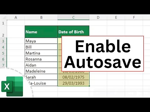 How to Enable Autosave in Microsoft Excel