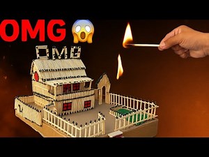 🔥 "Matchstick House Build & Burn! | How to Make a Matchstick House Step-by-Step"