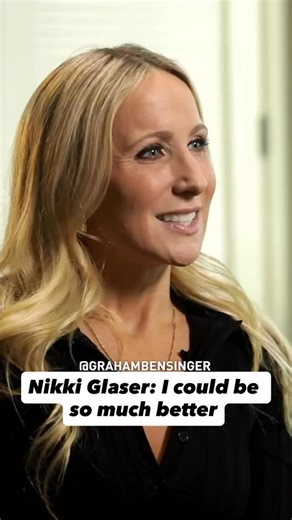 Nikki Glaser on why it’s hard to watch her own specials. #nikkiglaser #comedian #comedy | Graham Bensinger