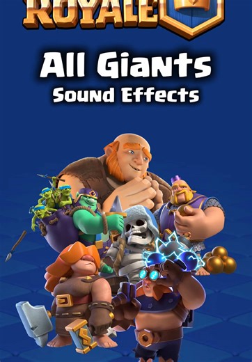 All Giants Sound Effects #giant #clashsounds #arenasounds #royalgiant #electrogiant