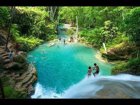 MUST SEE WATERFALLS IN JAMAICA PART 1 - Travel Guide Video Slideshow with music