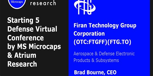 Firan Technology Group Corporation (TSX:FTG) (OTC:FTGFF) – Starting Five Defense Virtual Conference