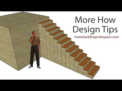 How To Layout Straight Stairs For Building Floor Plans