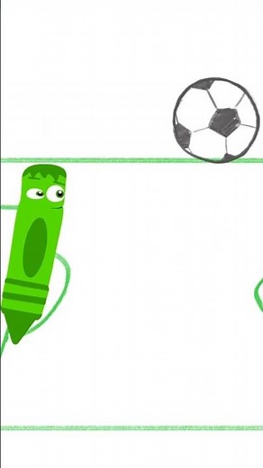 How to draw | Soccer Game with Larry the Parrot & Color Crew | Toddler Learning Video