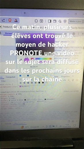 Prévision piratage PRONOTE