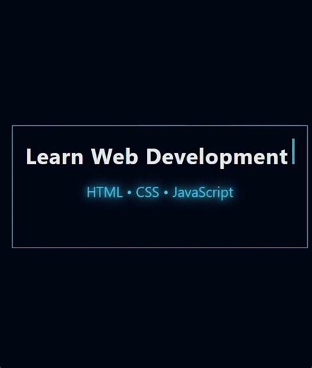 Typing Animation Using HTML & CSS 🔥 | Coding Shorts