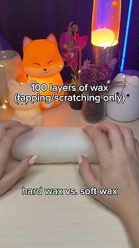100 layers of wax on a butter squishy 🧈✨ (tap & scratch asmr)
