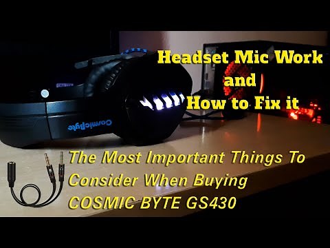 COSMIC BYTE GS430 Gaming Headphones - Unboxing and how to fix mic in PC