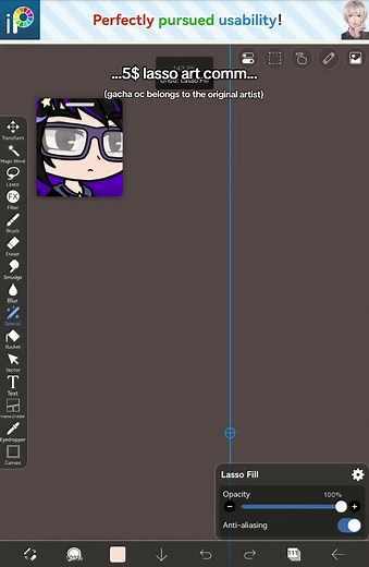 Ibis Paint X Lasso Art: Half-Body Commission Guide