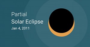 Partial Solar Eclipse on January 4, 2011
