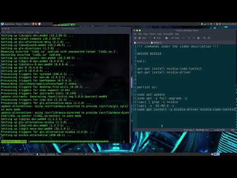 Install Nvidia Driver on Parrot and Kali + fix lag fast sync
