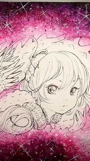 Watercolor background coloring tutorial in Coloring book #coloringtutorial #coloringtherapy