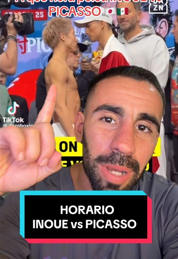 Horario del combate INOUE vs PICASSO