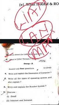 Sec Paper Set-1 Fundamentals of Information and Communication Technology Question Paper🔥 |Vbu Sem-1