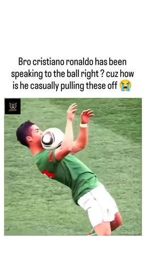 Bro Cristiano Ronaldo has been speaking to the ball right 💀💀