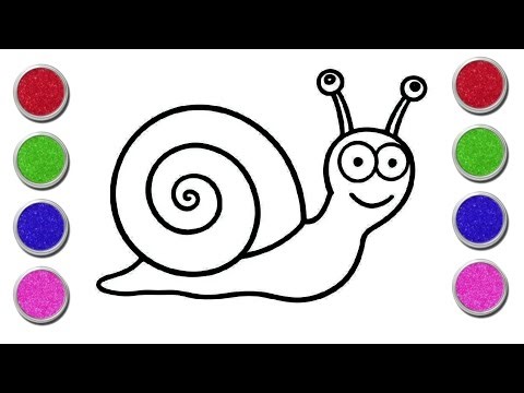 Cute Snail Drawing Step by Step | Kids Drawing & Coloring Fun | Easy Snail Drawing for Kids |
