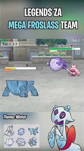 Mega Froslass Team #pokemon #pokemonlegendsza #pokemonshowdown #froslass