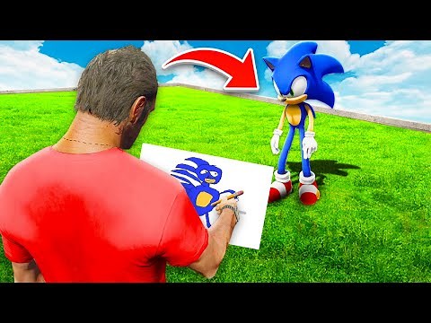 GTA 5 But Everything I DRAW Comes To LIFE! (Mods)
