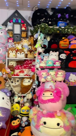 Explore Vibrant Plush Toys Collection on Shelves