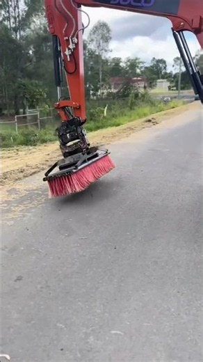 how to clean grass from the road #cleanup #roadwork
