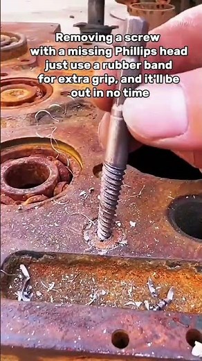 No Phillips Head? No Problem! Easy Screw Removal Hack#mechanic#cartips#usa#automobile