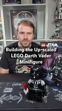Building the LEGO Up-scaled Darth Vader Minifigure #lego #legostarwars #legodarthvader #darthvader