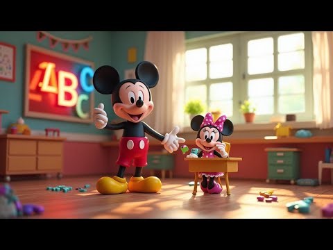 🌈 Mickey Mouse ABC & Colors Adventure! Fun Preschool Learning for Toddlers 🎓✨