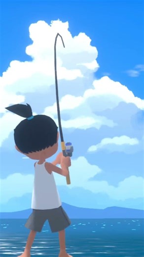 入道雲に向かって釣りをしていたら…