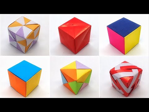 6 DIY Cubes - Origami Tutorial by Paper Folds - 971