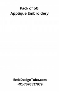  Discover a bunch of 50 captivating applique embroidery designs! ...