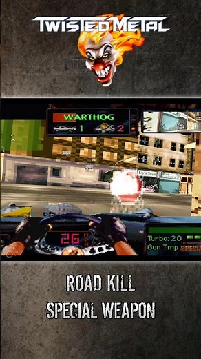 Road Kill Special Weapon - Twisted Metal Gameplay | PS1