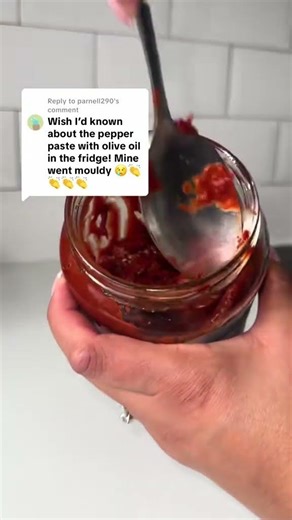 Pepper paste hack to stop it going mouldy quickly