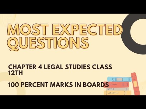 Chapter 4 MOST IMPORTANT QUESTIONS Class 12 Legal studies