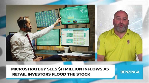 MicroStrategy Sees $11 Million Inflows As Retail Investors Flood The Stock