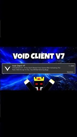 The Best FPS BOOST Mod For MCPE 1.26+ | VOID Client V7 #minecraft #minecraftpe #mcpe