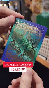 22K views · 385 reactions | Unboxing Bicycle Peacock Playing Cards. USPC's first deck of cards with cold foil tech #runitdecks | RunIt Decks | Facebook