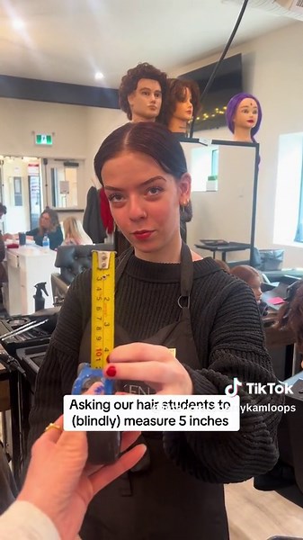 Confidently Measuring 5 Inches with a Measuring Tape | Hair Students | Interior Academy