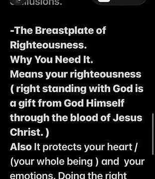 The whole armor of God .