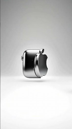 Watch the Apple logo transform into 3D Apple Watch#AIAnimation #3DConcept #AppleWatch #GoogleVeo3