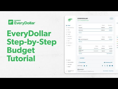EveryDollar Step-by-Step Budget Tutorial